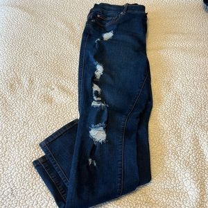 Dark wash ripped torrid jeans